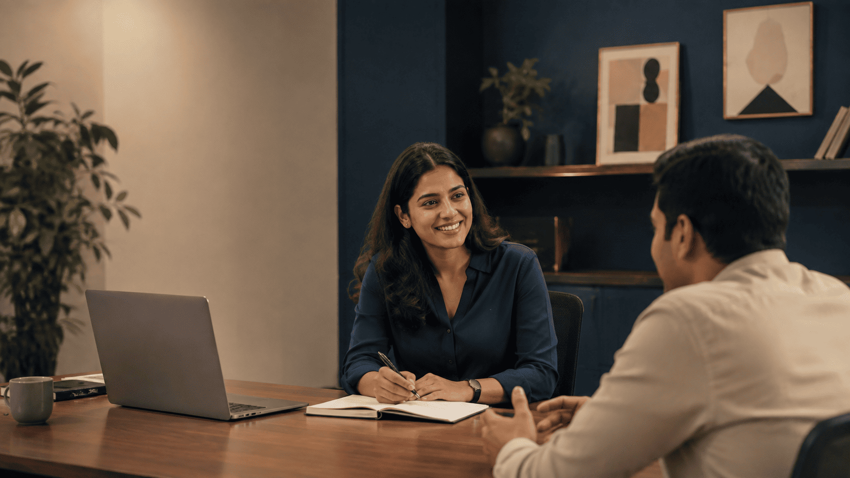 A friendly consultation meeting at Creators Touch