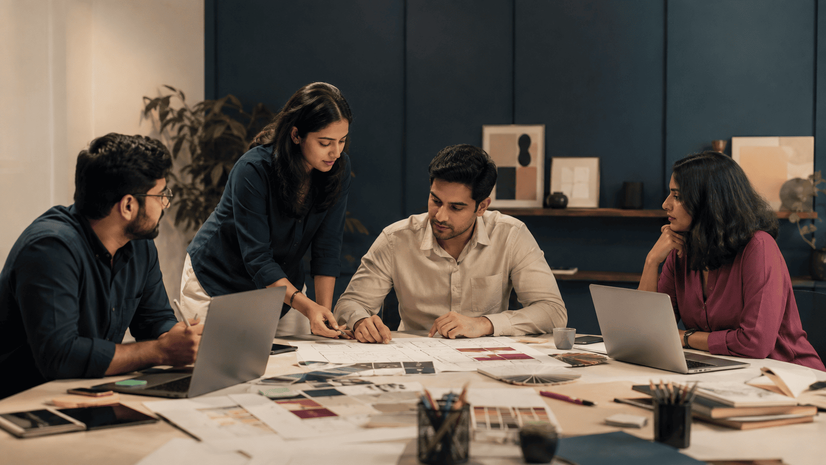 Creators Touch team collaborating on a project